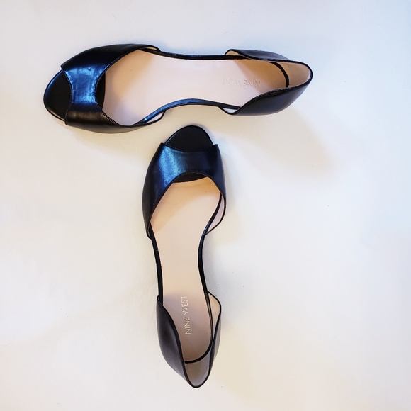 Nine West Shoes - Nine West Black Peep Toe Shoes, Sz 9.5